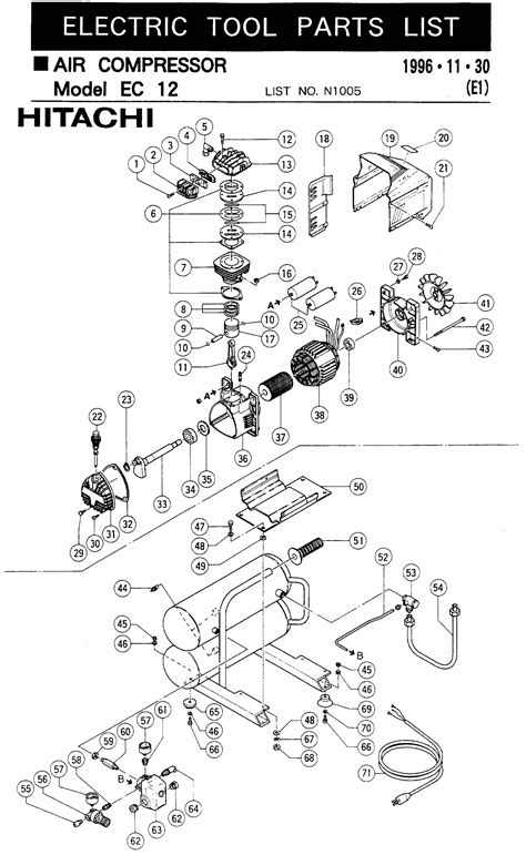 Low Noise, Low Vibration, High Reliability. . Hitachi air compressor parts list